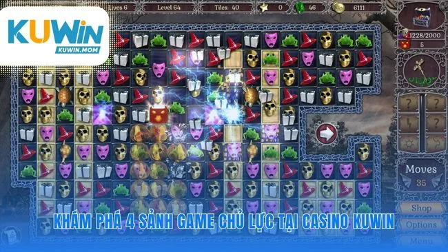 Bốn sảnh game Casino KUWIN cho mọi phong cách